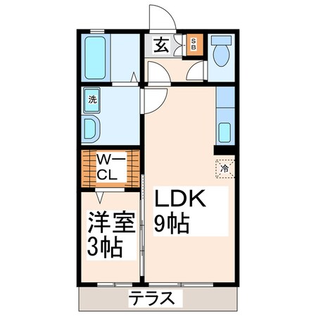 プレールルフランの物件間取画像